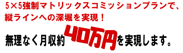 3900income5�~5�����}�g���b�N�X�R�~�b�V�����v�����ŁA�c���C���ւ̐[�x�������I�����Ȃ�������40���~���������܂��B